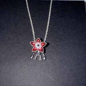 Pandora Demogorgon with Pandora necklace chain